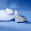 Dainty Small Hoop Earrings for Women Pave Half Circle CZ Stone Sparkling Earrings Versatile Female Jewelry - Image 2