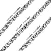 Stainless Steel Cuban Figaro and Wheat Link Necklace in 5 mm or 7 mm Widths - Image 15