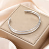 Boho Arm Bracelet for Women Stainless Steel Gold Color Minimalist Open Bangle Jewelry Birthday Gift - Image 10