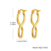 Stainless Steel Twist Circle Women Earrings Click Mobius Hoop Hies Earring And Mother's Day Gift - Image 21