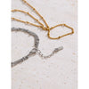 Stainless Steel Layered Pearl Flower Zirconia Back of Hand Chain Finger Bracelet Jewelry - Image 3