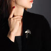 Retro Elegant Ginkgo Leaf Brooches For Women Rhinestone Flower Plant Lapel Pins Wedding Party Corsage De Luxe - Image 4
