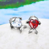 Titanium Pierc Fish Bird Ear Stud CZ Pave Cartilage Tragus Earrings Ear Lip Tongue Helix Studs Body Piercing Jewelry - Image 5