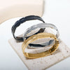 Stainless Steel Feather Shape Bangle Bracelets Jewelry - Image 3