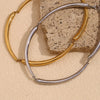 Hip Hop Punk Bamboo Necklace Gold Plated Decoration 316L Stainless Steel Jewelry - Image 4