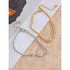 Layered Chain Imitation Pearl Chic Anklet Gold Platinum Plated Australia Summer Jewelry Gift - Image 5