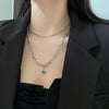 Punk Irregular Zircon Cross Star Necklace for Women Star Crystal Imitated Pearl Choker Necklace Cool Layered Pendant Collar - Image 6