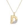 Gold/Silver Color Mixed 26 Letters Pendant Necklaces For Women Men Shiny CZ Zircon Inlay Party Jewelry Gift - Image 7