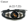 12 Zodiac Signs Leather Bracelet for Men Women Virgo Libra Scorpio Aries Taurus Braided Rope Bracelets Birthday Gift - Image 25