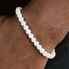 Simple Retro Imitation Pearls Bracelet For Women Stretch Acrylic Bead Men Bracelet Party Jewelry Pearl Wristband Gift - Image 3