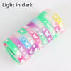 10Pcs/Lot Multicolor Luminous Heart Silicone Bracelets For Men Women Flower Sport Mix Style Rubber Wristband Bangle Jewelry Gift - Image 28