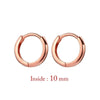 Two-Piece Mini Hoop Piercing Earrings in Gold-Tone Silver-Tone or Rose Gold-Tone - Image 19