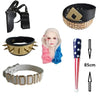 Suicide Cosplay Squad Quinn Monster Bracelet Belt necklace Gloves Accessories Full Set Wig Harley - Image 2