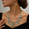 Colorful Shell Crystal Necklaces Earrings Set For Women Multilayer Choker Necklace Women Crystal Earring Jewelry Sets - Image 12