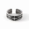 Retro Stary Night Art Ring For Men Silver Color Punk Gothic Adjustable Open Ring Rock Handmade Unisex Jewelry Accessories Gift - Image 7