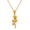 Metal Rose Flower Pendant Necklace 316 Stainless Steel Jewelry Collar Necklace цепочка на шею женская - Image 7