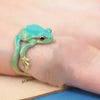 Mini Green Tree Frog Ring Frog Open Rings for Women Men Metal Cute Animal Adjustable Finger Ring Jewelry Birthday Party Gift - Image 4