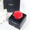 Love Heart Zircon Necklace With Rose Flower Gifts Box For Women Girlfriends Valentine Jewelry Gift - Image 2