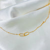Stainless Steel Link Infinity Necklace Geometric Double Paperclip Pendant Women's Simple Jewelry - Image 14