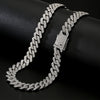 Yupsk 45/50CM Men Women Hip Hop Cuban Chain Iced Out Bling Rhinestone Necklace Hiphop Crystal Necklaces Jewelry - Image 1