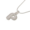 Silver Color Bubble Initial Letters Necklaces 26 Letters Pendants Necklaces for Women Brass CZ Jewelry - Image 16