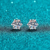 Earrings Silver Round Cut Stud Earrings Piercing Earrings for Men and Women Jewelry - Image 3
