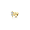 Silver Shiny Star/Heart Zircon Heart Shaped Flat Back Piercing Earring for Women Internal Thread Party Gifts - Image 15