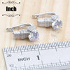 White Zircon Bridal Jewelry Sets Silver Jewelry Wedding Ladies Rings Bracelets Earrings Pendant Necklace For Women Set - Image 6