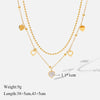 316L Stainless Steel Geometric Pendant Necklace with Colorful Crystal Accents - Image 31