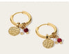 Yachan Gold Plated Stainless Steel Hoop Earrings for Women Tap Texture Metal Pearl Charms Earring Jewelry Gift - Image 17