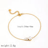 Stainless Steel Zircon Pendants Necklace Anklet Set Elegant Women High-quality Jewelry Gifts - Image 4