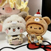 Bubu And Yier Panda Plush Doll Suit Soft Anime Toy Kawaii Cartoon Fluffy Bear Bag Car Key Pendant Decoration Couple Gift - Image 2