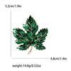Crystal Enamel Maple Leaf Brooch Pin for Women Plant Corsage Badge Wedding Jewelry Gifts - Image 4