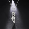 Palestine Arabic Pendant Necklaces for Women Men Country Geographic Charms Chain Choker Stainless Steel Jewelry - Image 7