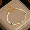 Gold Color Zircon Evil Blue Eye Bracelet Bangle Lucky Jewelry Women Gift Adjustable Handmade - Image 8