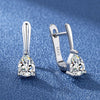 Silver Yellow/Pink/Clear Zircon Stud Earrings For Women Bridal Wedding Silver Jewelry - Image 5