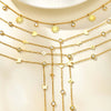 Light Stainless Steel Zircon Necklaces For Women Elegant Small Cross Heart Bow Star Choker Long Chain Jewelry - Image 1