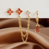 3PCS Stainless Steel 12 Constellation Birthstone Earrings Set for Woman Cartilage Piercing Earrings Jewelry - Image 32