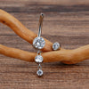 Titanium 14G Dangle CZ Gems Belly Button Ring Cubic Zirconia Drop Pendant Navel Nail Body Piercing Jewelry - Image 6