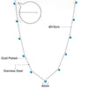 Round Cubic Zircon Charms Long Necklace Woman Choker Stars Moon Elegant Chain No Fade Fariy Jewelry - Image 11