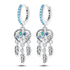 Silver Color Earrings Blue Zircon Stars Moon Irregularity Earrings For Woman Birthday Jewelry Gifts - Image 52