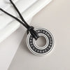 Retro Celtic Knot Pattern Disc Cross Pendant Necklace for Men Gothic Punk Street Jewelry Gift - Image 17