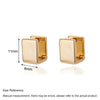 Geometric Square Hoop Earrings for Women Stainless Steel Gold Color Earrings Piercing Jewelry Wedding Gift - Image 6