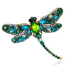 Crystal and European Vintage Dragonfly Brooch Pin Point Drill Dragonfly Brooch - Image 1