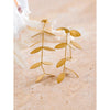 Vintage Retro Old Stainless Steel Leaf Long Hanging Drop Earrings Pvd Plated Prevent Allergy Metal Stylish Jewelry France - Image 5