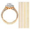 8Pcs/Set Ring Size Adjuster Accessories Adjustable Invisible Rubber Pad Ring Size Adjuster for Loose Rings - Image 2