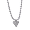 Gold Plated Stainless Steel Heart Pendant Bead Chain Necklace for Women, Love Symbol Dainty Jewelry Gift - Image 8