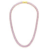 Christmas Jewelry Gift For Ladies Square Tennis Chain Choker Necklace Green Pink White Black Crystal Necklace - Image 9