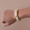 3Pcs Bohemain Acrylic Bamboo Stackable Bracelets Set for Women Marble Color Stretchy Resin Tube Beads Bracelet Bangles Jewelry - Image 8
