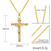Crucifix Jesus Christ Men Jewelry Gold Brown Silver Color Metal Cross Pendant With Neck Chain Necklaces For Women - Image 5